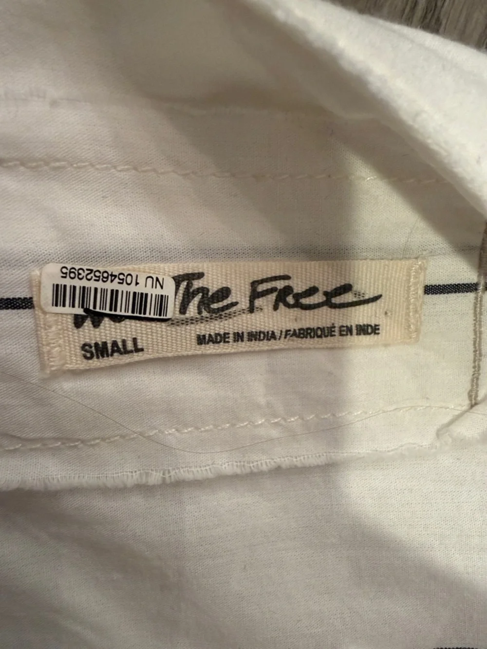 We The Free Happy Hour stripe cotton button-up shirt size small